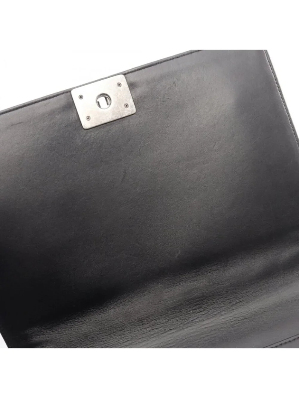 Chanel Shoulder Bag Boy Large Black Lambskin Chain
